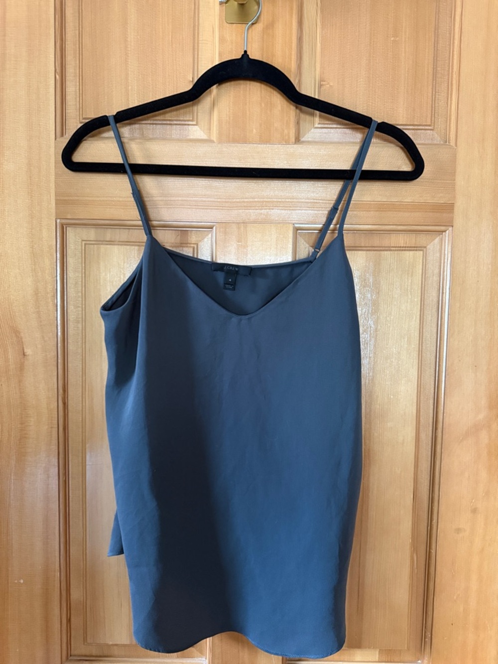 J. Crew Slate Gray Spaghetti-Strap Cami